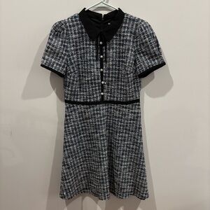 Karl Lagerfeld A-line Tweed Dress
